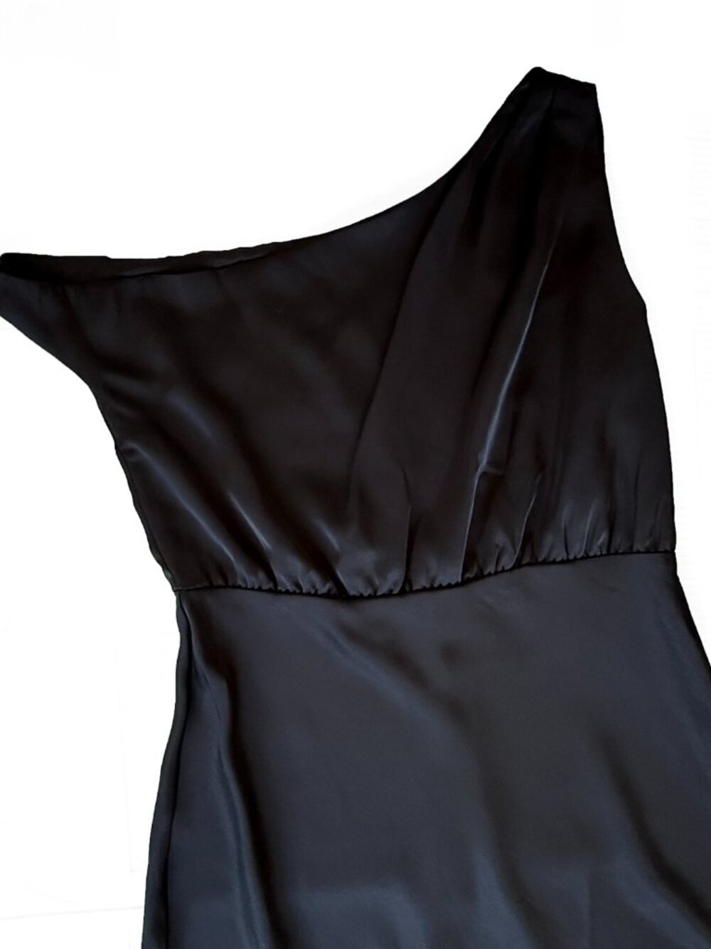 Petal & Pup Clare One-Shoulder Midi Satin Dress - Picture 4 of 8